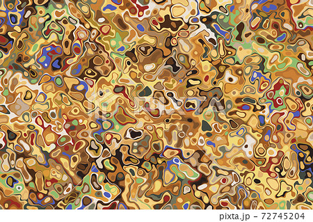 抽象画 抽象的な背景 イラスト 油絵 油絵具 オイルペイント カラフル クリムトカラー Klimtのイラスト素材