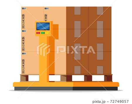 Industrial cargo weight scales. 72749057
