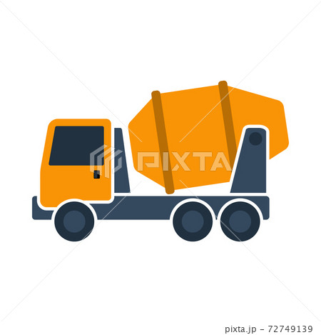 Icon Of Concrete Mixer Truckのイラスト素材