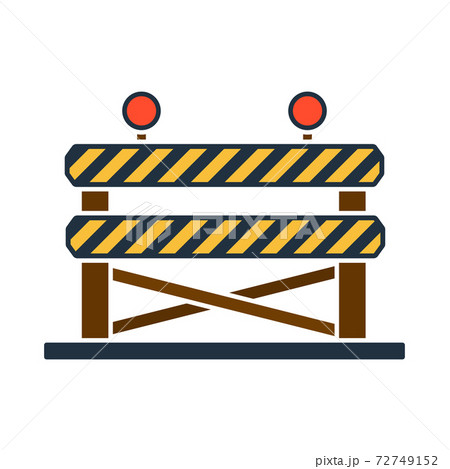 Icon Of Construction Fence Icon Of Construction Fence 72749152