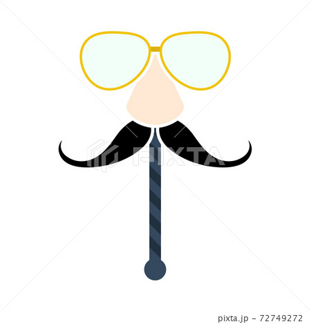 Glasses And Mustache Icon 72749272
