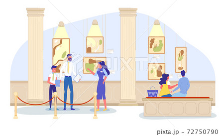 Visitor at Art Museum Enjoy Picture Exhibition Visitor at Art Museum Enjoy Picture Exhibition 72750790