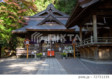 絶景 秋の新倉富士浅間神社と富士山 絶景 秋の新倉富士浅間神社と富士山 72751339