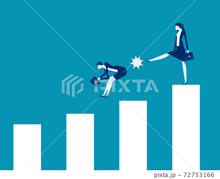 Business punish partnership. Business competition concept 72753166