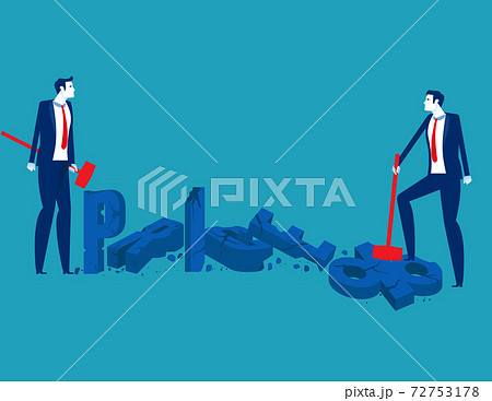 A people with a hammer breaks prices. Discounts and sales A people with a hammer breaks prices. Discounts and sales 72753178