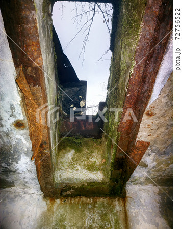 Underground military bunker from second world war 72756522