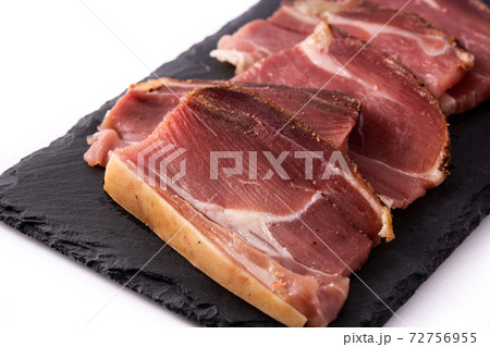 Dried and smoked meat slice Dried and smoked meat slice 72756955