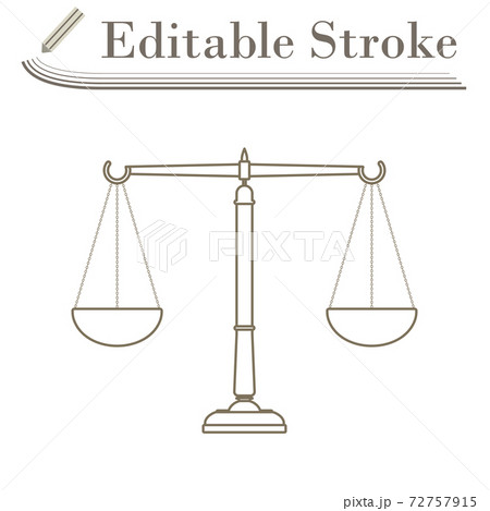 Justice Scale Icon Justice Scale Icon 72757915