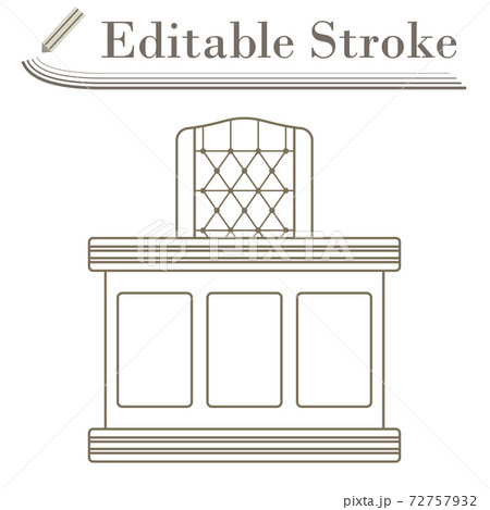 Judge Table Icon Judge Table Icon 72757932