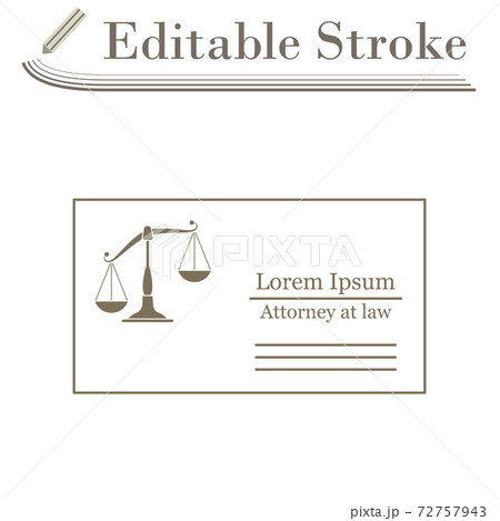 Lawyer Business Card Icon Lawyer Business Card Icon 72757943