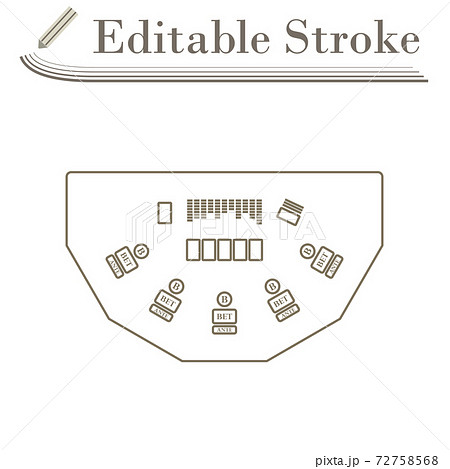 Poker Table Icon 72758568