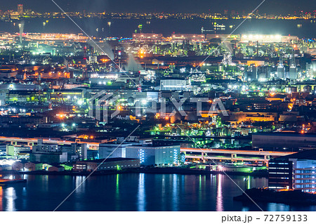 《神奈川県》工場夜景・京浜工業地帯 《神奈川県》工場夜景・京浜工業地帯 72759133