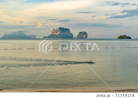 Beautiful morning at Pranang Cave Beach, Railay, Krabi, Thailand Beautiful morning at Pranang Cave Beach, Railay, Krabi, Thailand 72759158