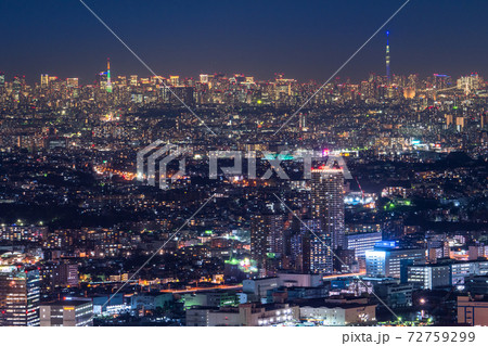 《東京都》東京の夜景・スカイライン 72759299