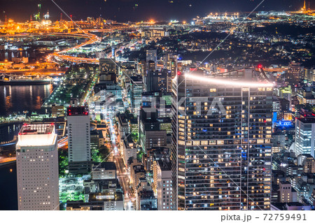 《東京都》横浜の夜景・都市風景 《東京都》横浜の夜景・都市風景 72759491