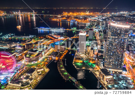《東京都》横浜の夜景・都市風景 《東京都》横浜の夜景・都市風景 72759884