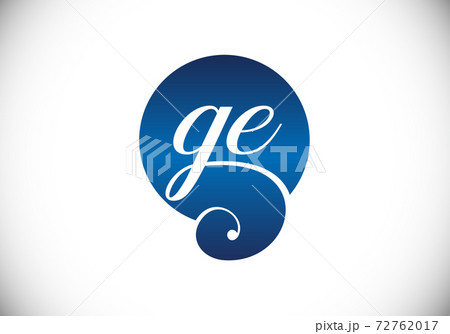 Initial Monogram Letter G E Logo Design Vector...のイラスト素材 [72762017] - PIXTA
