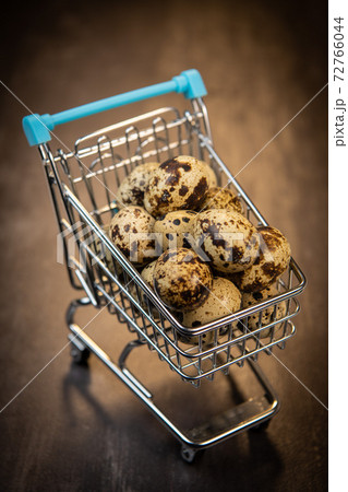 Fresh Quail eggs on background, Food and health concept Fresh Quail eggs on background, Food and health concept 72766044