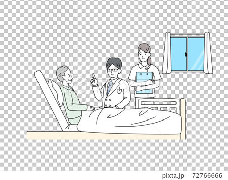 住院老年男性病人解釋醫生 72766666