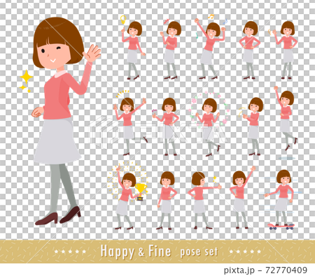 flat type Straight bangs women_Fine 72770409