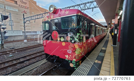 Jr七尾線 観光列車 花嫁のれんの写真素材