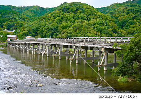 渡月橋　大堰川　嵐山　京都 72771067