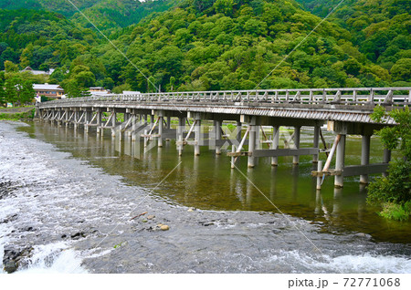 渡月橋　大堰川　嵐山　京都 72771068