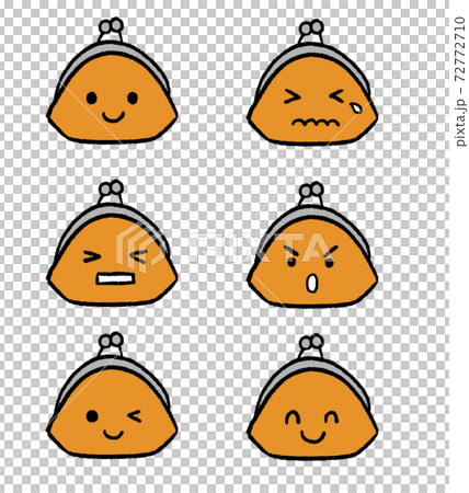 帶有各種表情的鴨口的插圖 72772710