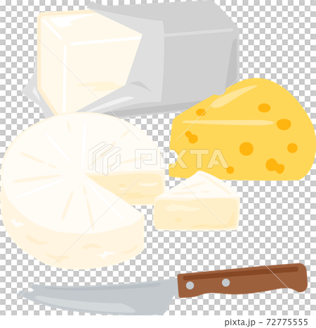 Cheese illustration set 72775555