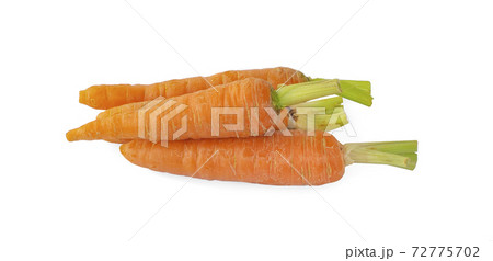 Carrots an isolated on white background 72775702