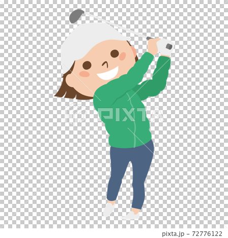 若い女性のイラスト 冬の寒い季節にスポーツのゴルフを楽しんでいる若い女性 のイラスト素材 若い女性のイラスト 冬の寒い季節にスポーツのゴルフを楽しんでいる若い女性 のイラスト素材
