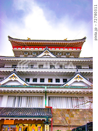 静岡県熱海市にある絶景スポットの熱海城を見上げてみた 静岡県熱海市にある絶景スポットの熱海城を見上げてみた 72780311