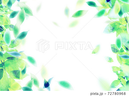 背景素材 木の葉 板のイラスト素材