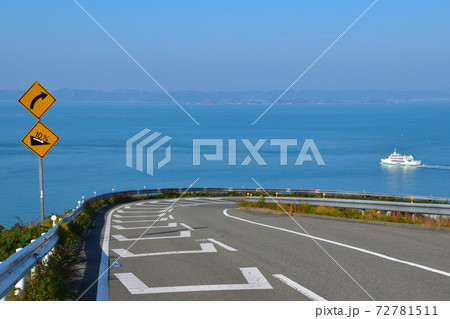 海へ向かう道　県道255号線 72781511