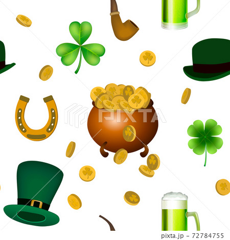 St. Patrick s day seamless Pattern 72784755