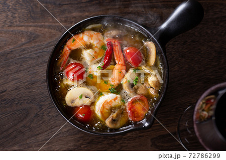海老とキノコのアヒージョ 72786299