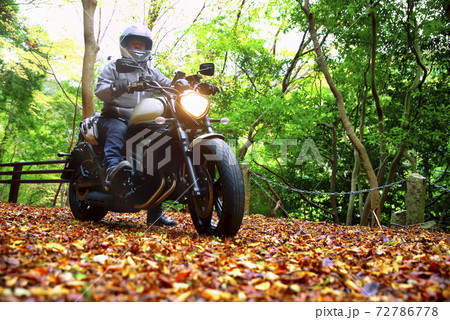 バイクライフ　紅葉ツーリング　静岡県 72786778