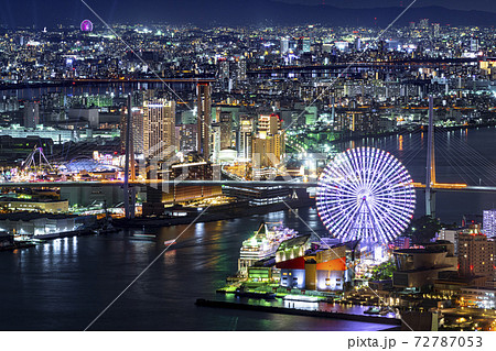 大阪 都市景観 天保山方面 大阪 都市景観 天保山方面 72787053