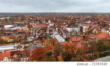 Germany, aerial view of the city of Luneburg Germany, aerial view of the city of Luneburg 72787830