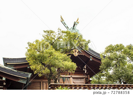 大阪今宮戎神社 商売繁盛の神様 大阪七福神 十日戎 大阪観光スポットの写真素材