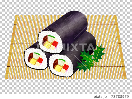 恵方巻きのイラスト素材