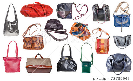collection of various women's l bags isolated collection of various women's l bags isolated 72789942