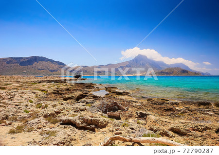 GRAMVOUSA - BALOS, THE CRETE ISLAND, GREECE - JUNE 4, 2019. 72790287
