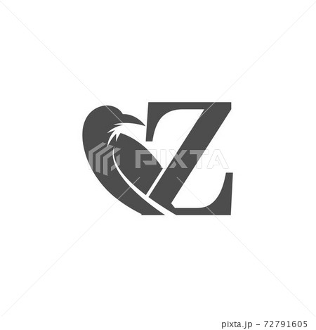 Letter Z and crow combination icon logo design 72791605