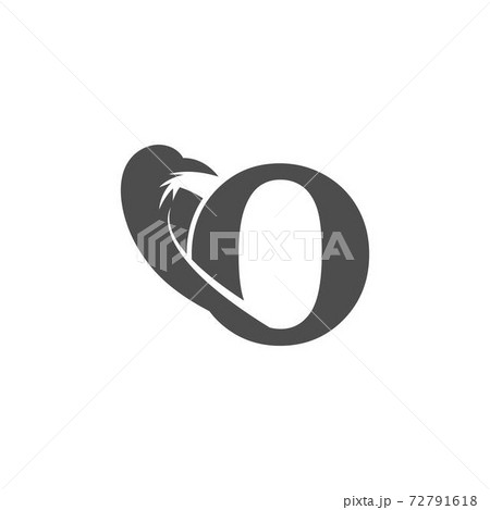 Letter O and crow combination icon logo design 72791618