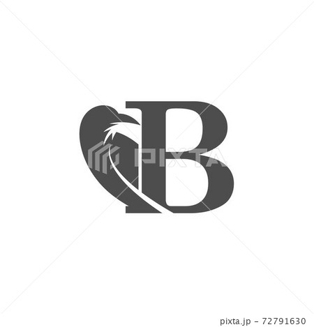 Letter B and crow combination icon logo design 72791630