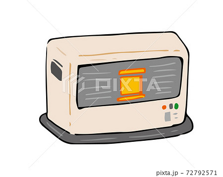 ストーブ ヒーター 防寒 室内のイラスト素材