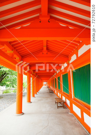 回廊 庭園 三十三間堂 回廊 庭園 三十三間堂 72792610