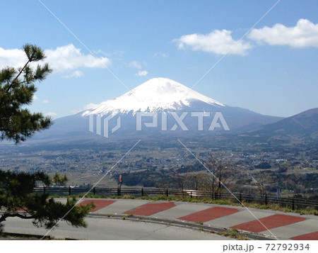 富士山と松 72792934