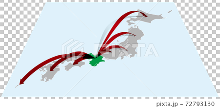 從近畿地區到全國日本的三維箭頭B矢量插圖背景透明 從近畿地區到全國日本的三維箭頭B矢量插圖背景透明 72793130